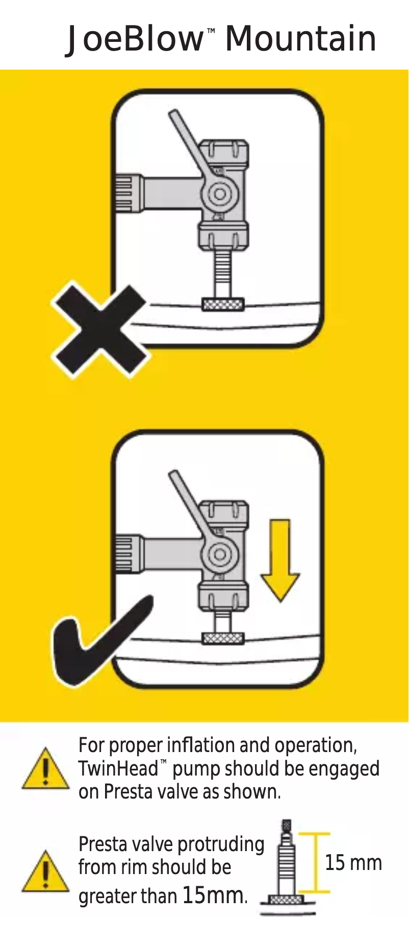 Page 1 de la notice Manuel utilisateur Topeak JoeBLow Mountain x
