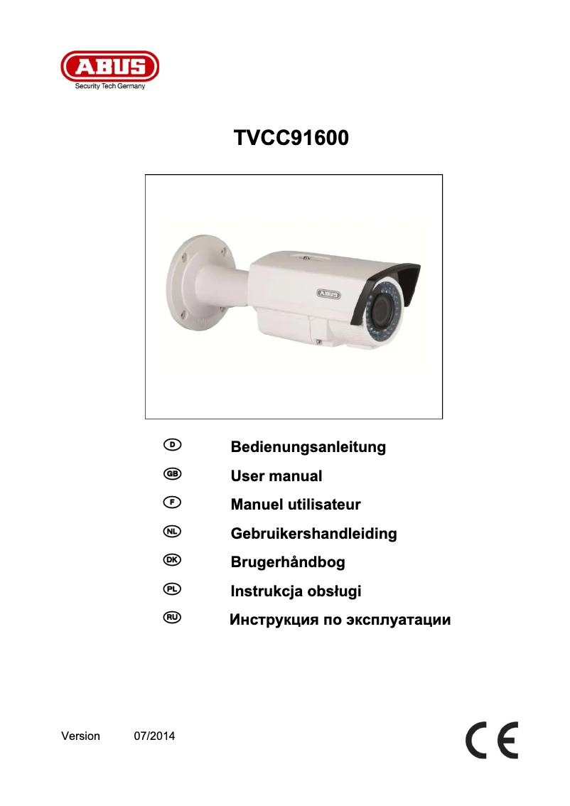 Página 1 del manual Manual de usuario Abus TVCC91600