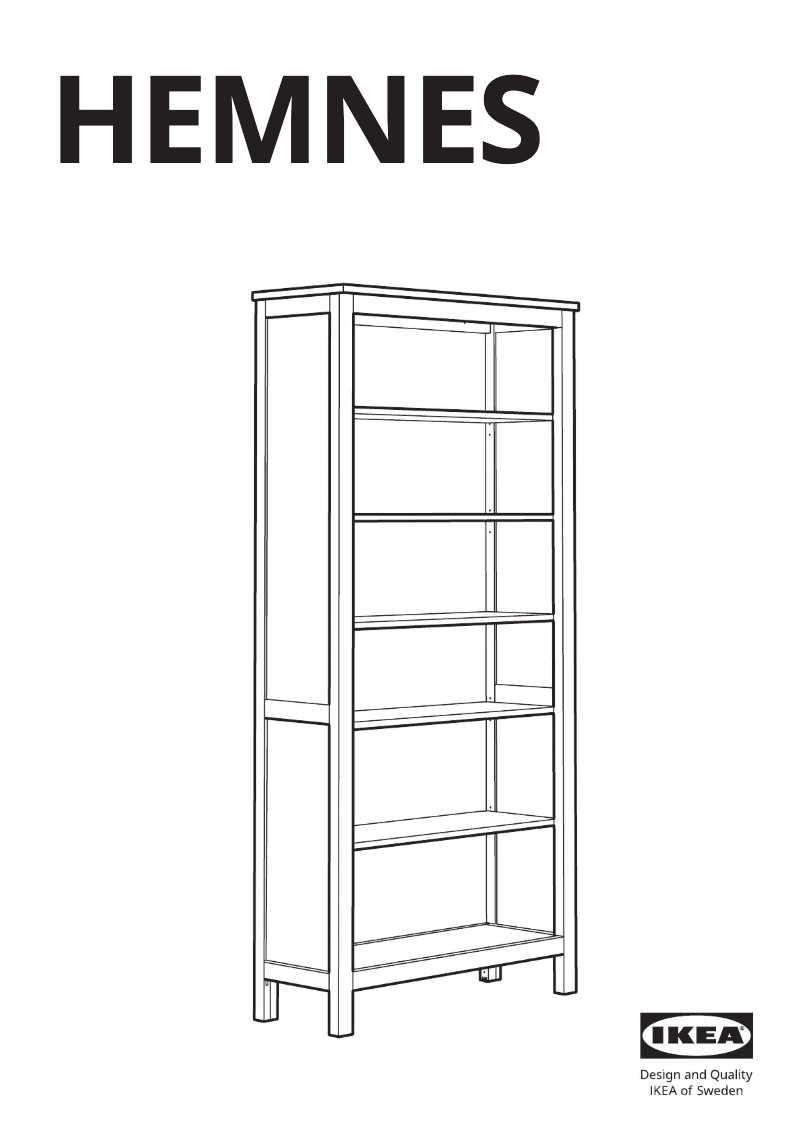 Page 1 de la notice Manuel utilisateur Ikea HEMNES 203.717.64