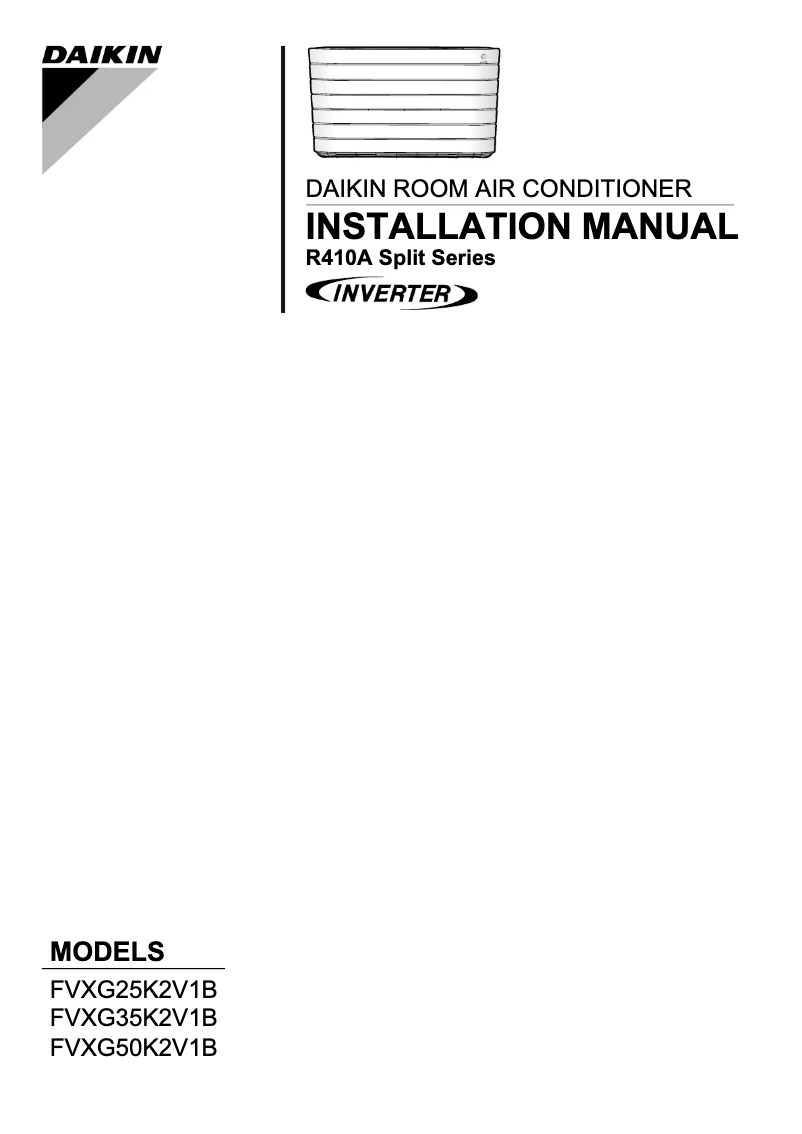 Página 1 del manual Manual de usuario Daikin FVXG50K