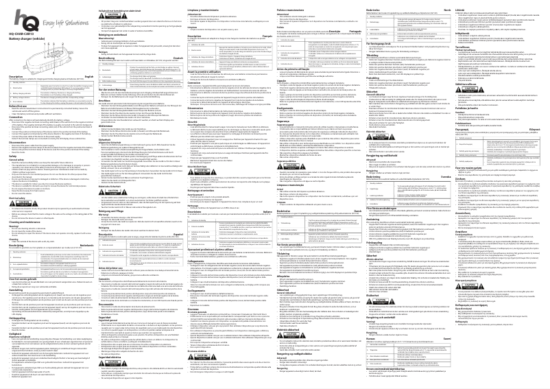 Página 1 del manual Manual de usuario HQ HQ-CHAR-CAR13