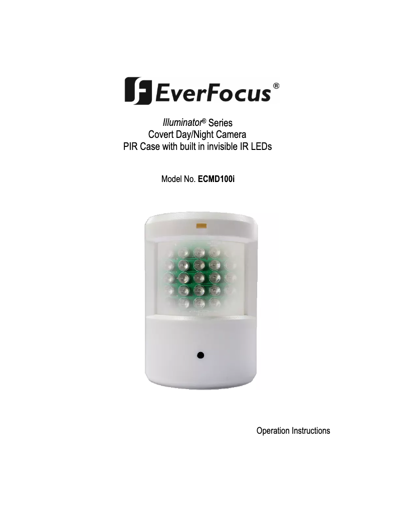 Page 1 de la notice Manuel utilisateur EverFocus ECMD100I