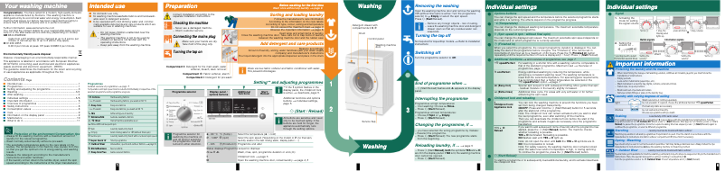 Página 1 del manual Manual de uso y mantenimiento Siemens WM14E477DN