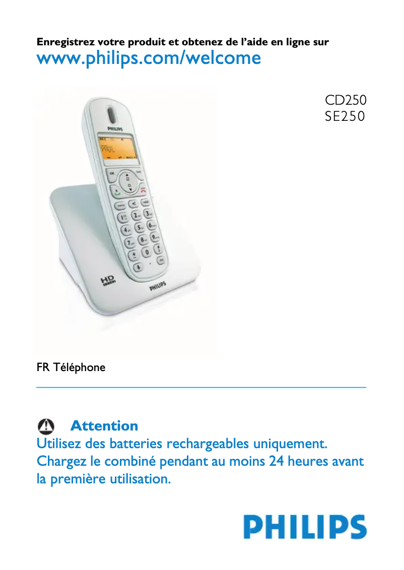 Página 1 del manual Manual de instrucciones Philips CD2503S