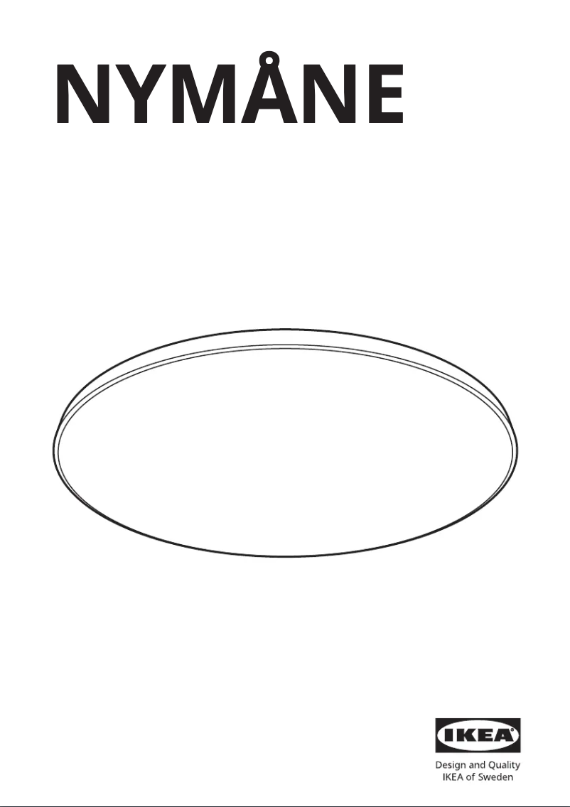 Page 1 de la notice Manuel utilisateur Ikea NYMÅNE 303.362.80