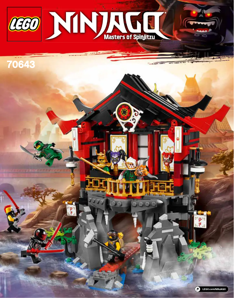 Página 1 del manual Instrucciones visuales Lego Ninjago 70643