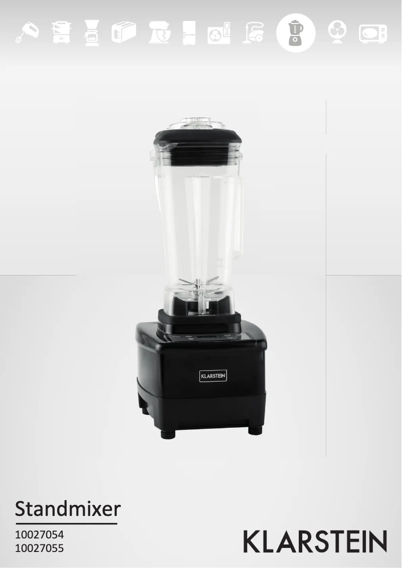 Page 1 de la notice Manuel utilisateur Klarstein 10027054