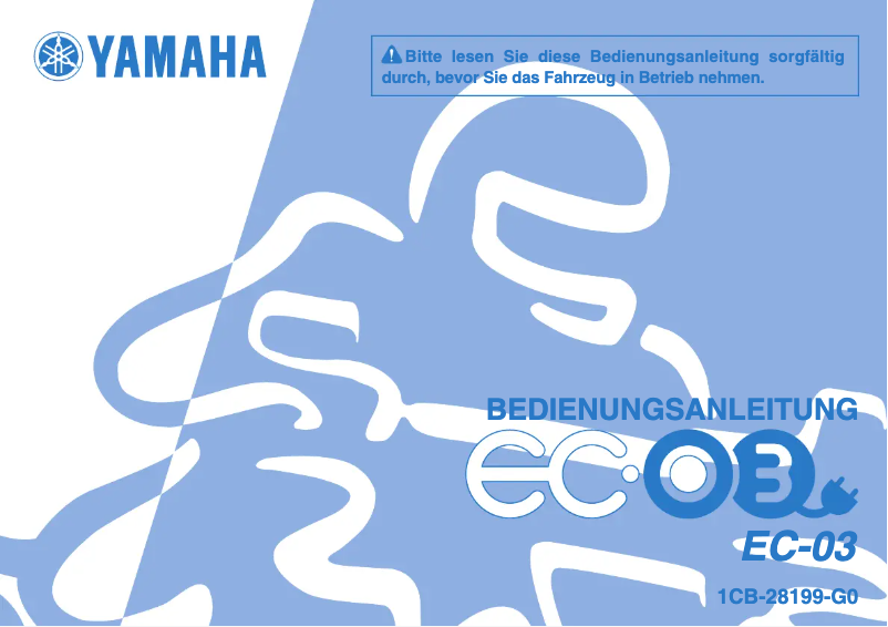 Page 1 de la notice Manuel utilisateur Yamaha EC-03 (2011)