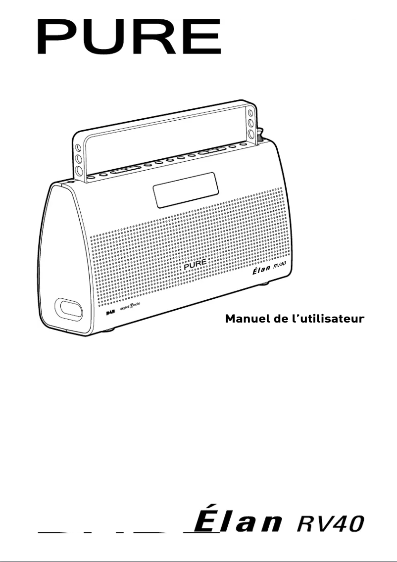 Page 1 de la notice Manuel utilisateur Pure Elan RV40