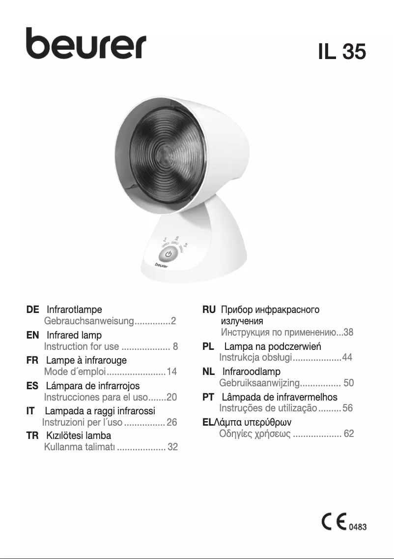 Page 1 de la notice Manuel utilisateur Beurer IL 35