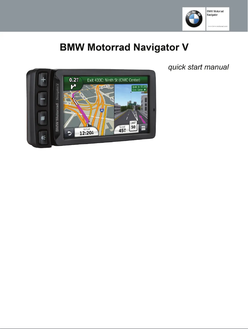 Página 1 del manual Manual de usuario BMW Navigator V
