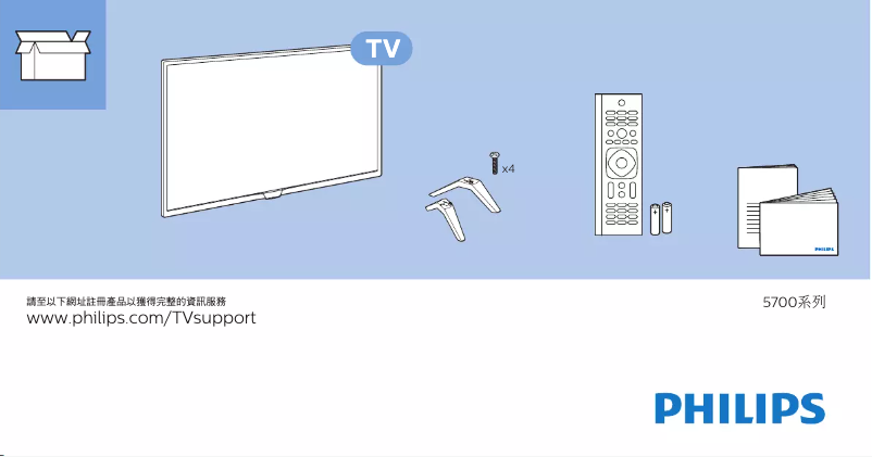 Page 1 de la notice Guide de démarrage rapide Philips 32PHD5773