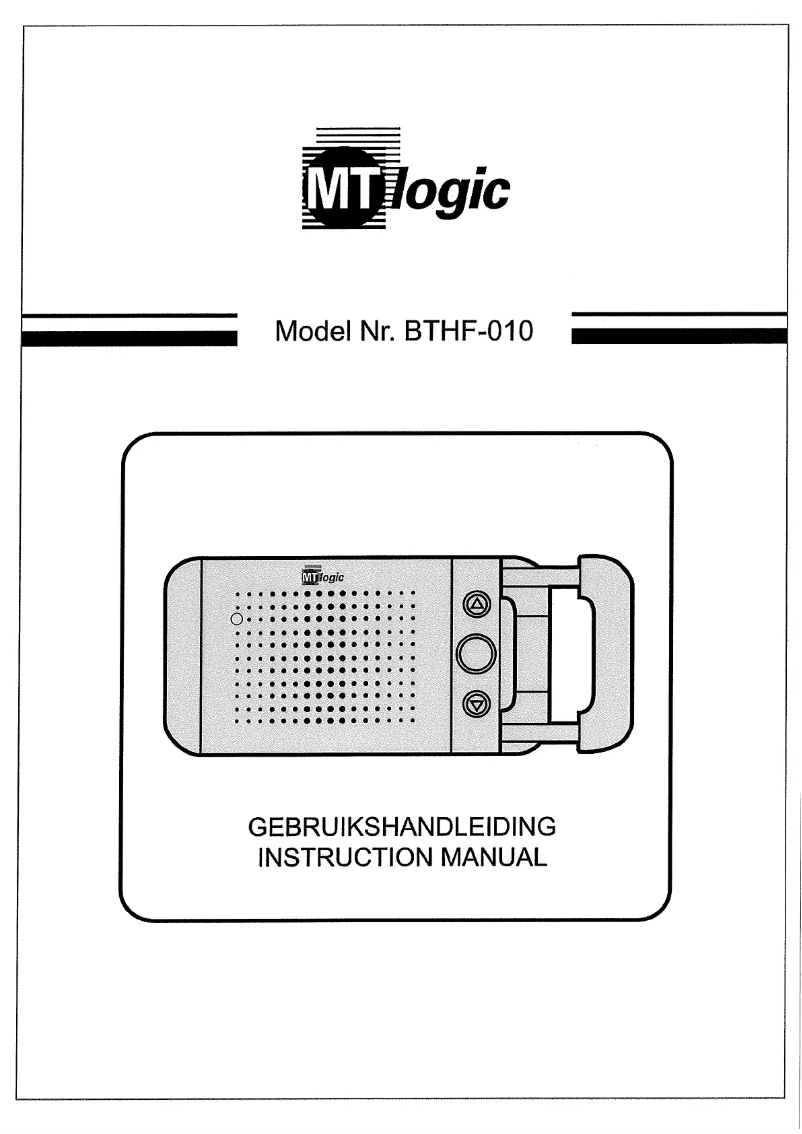 Página 1 del manual Manual de usuario MT Logic BTHF-010
