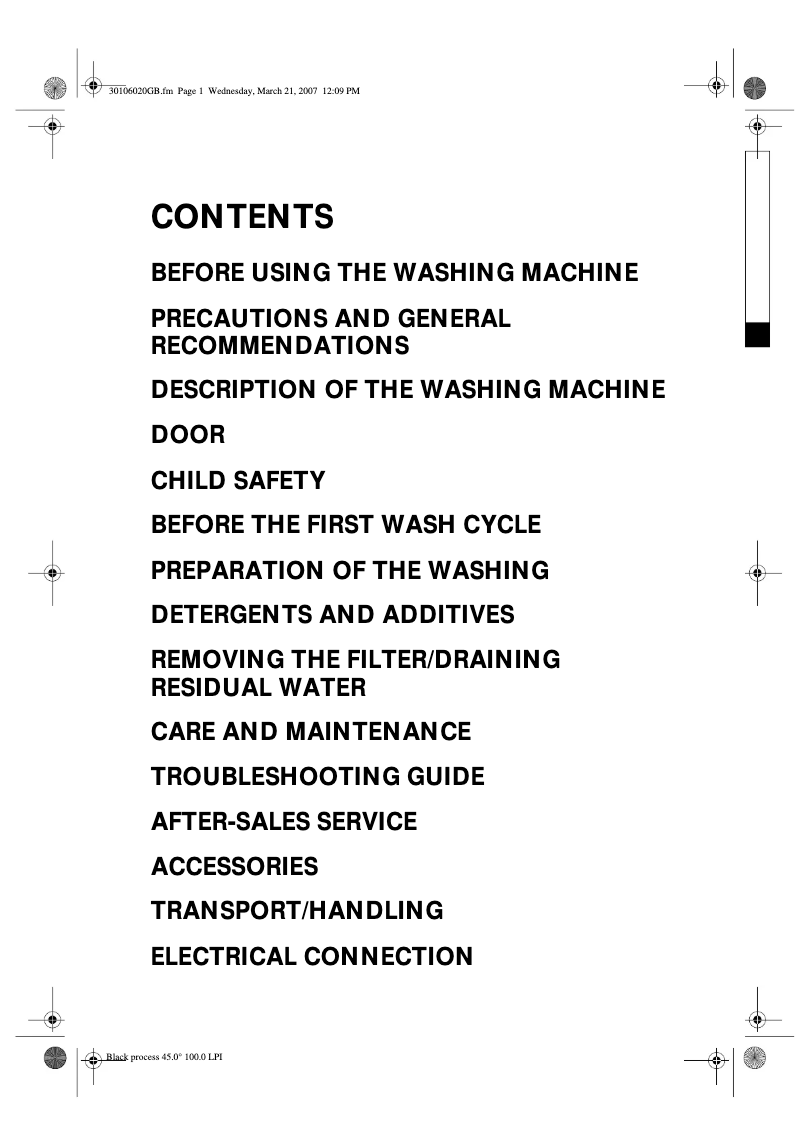 Página 1 del manual Manual de usuario Whirlpool AWO/D 4707 WP