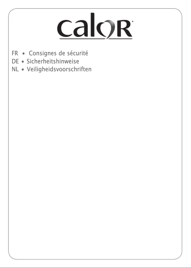 Page 1 de la notice Manuel utilisateur Calor SV6130C0