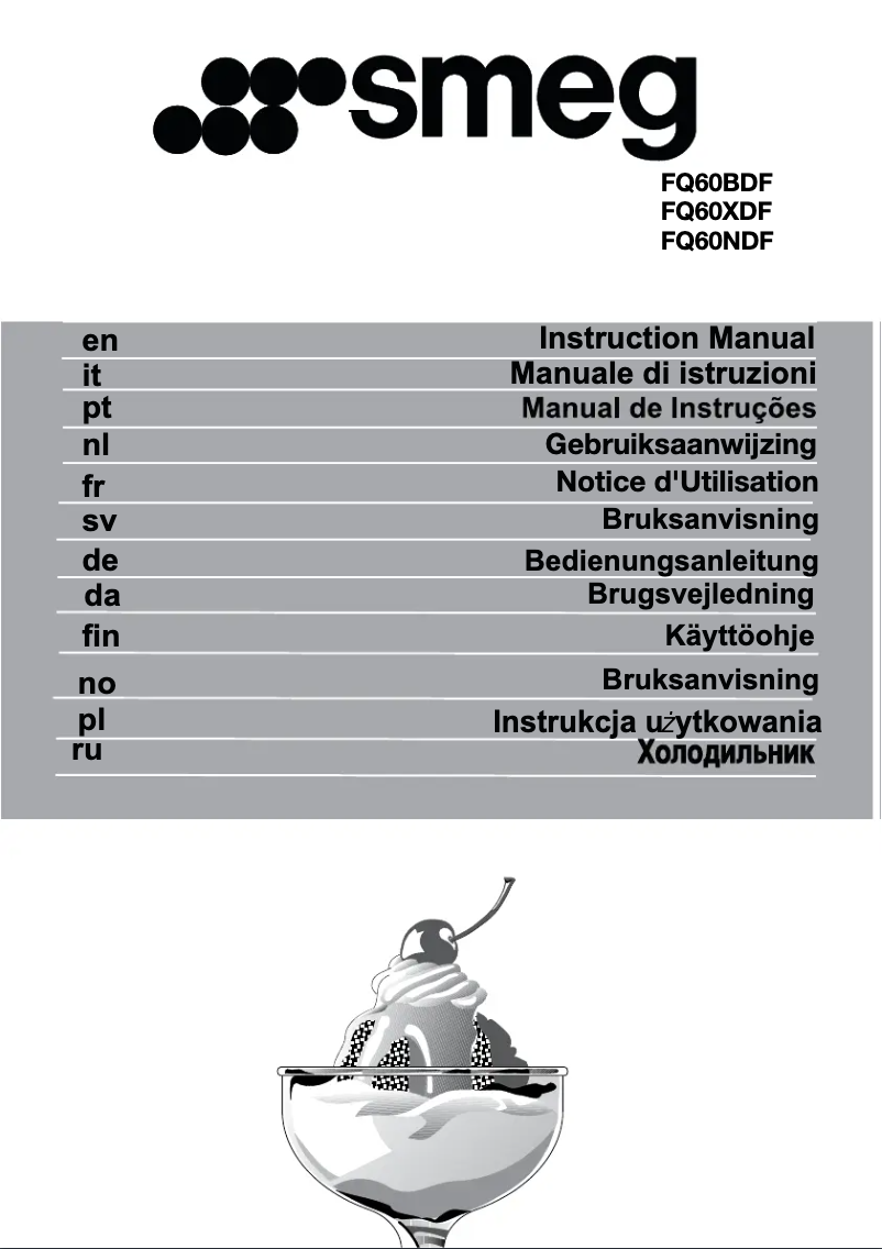 Page 1 de la notice Brochure Smeg FQ60BDF