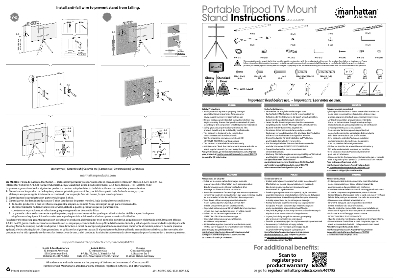 Page 1 de la notice Manuel utilisateur Manhattan 461795