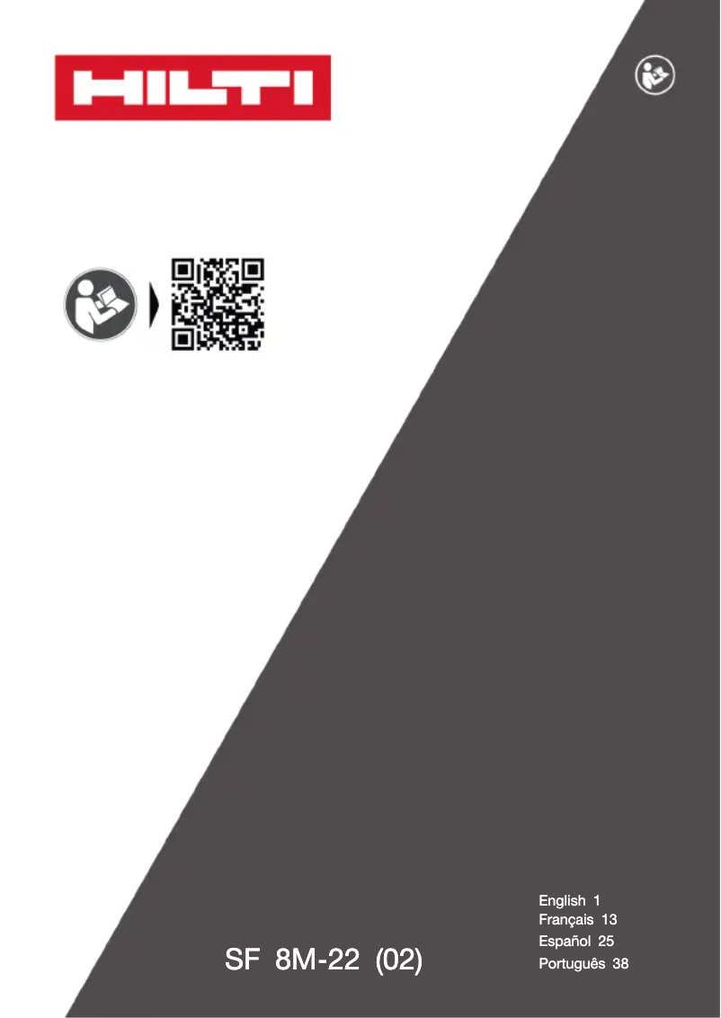 Page 1 de la notice Manuel utilisateur Hilti SF 8M‑22