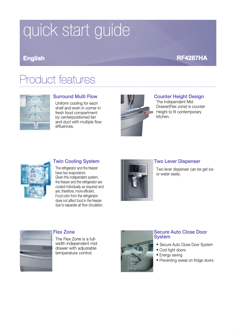 Página 1 del manual Manual de usuario Samsung RF4287HAWP