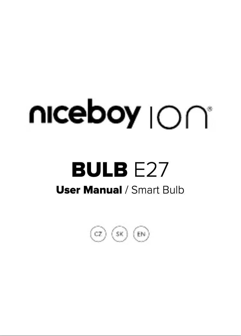 Page 1 de la notice Manuel utilisateur Niceboy ION Bulb E27