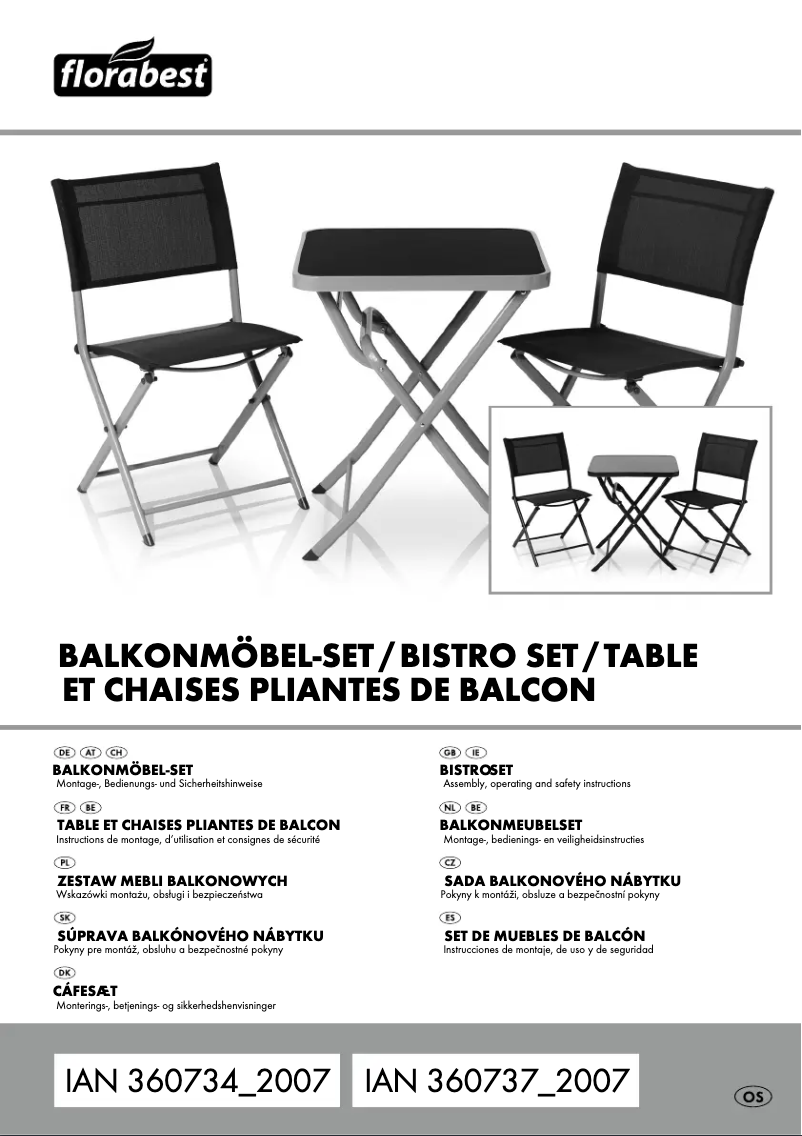 Page 1 de la notice Manuel utilisateur Florabest HG03598