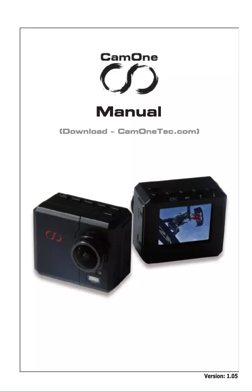 Page 1 de la notice Manuel utilisateur CamOne Infinity COIN01