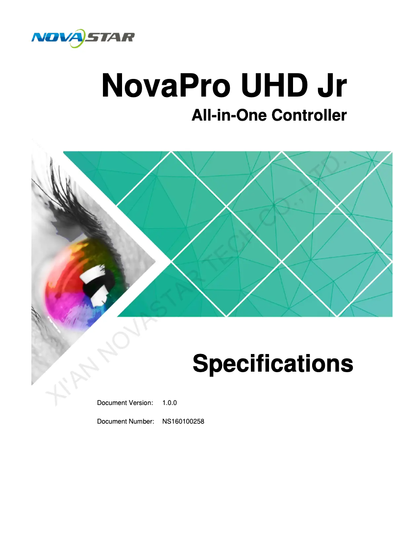 Page 1 de la notice Manuel utilisateur American DJ NovaPro UHD Jr