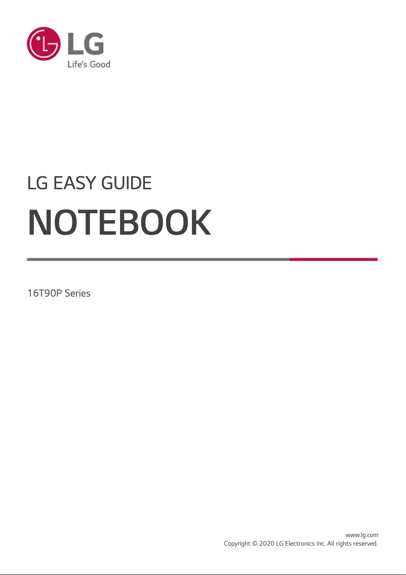 Page 1 de la notice Manuel utilisateur LG Gram 16T90P-K