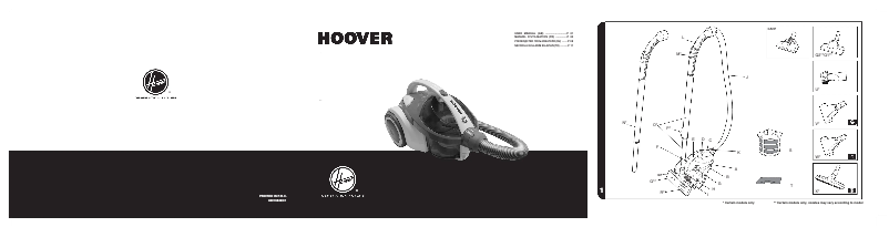 Page 1 de la notice Mode d'emploi Hoover Sprint Evo TSBE2003 011