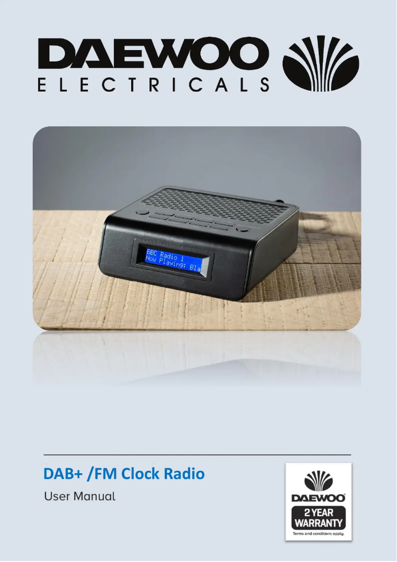 Page 1 de la notice Manuel utilisateur Daewoo AVS1401