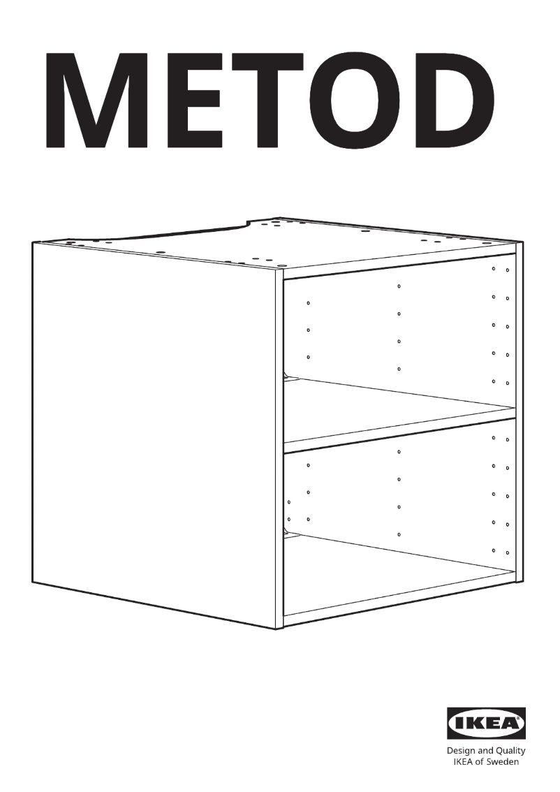 Page 1 de la notice Manuel utilisateur Ikea METOD 002.055.39
