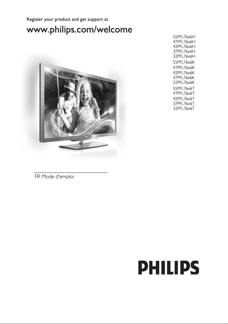 Page n°1 - Manuel utilisateur Philips 47PFL7656K