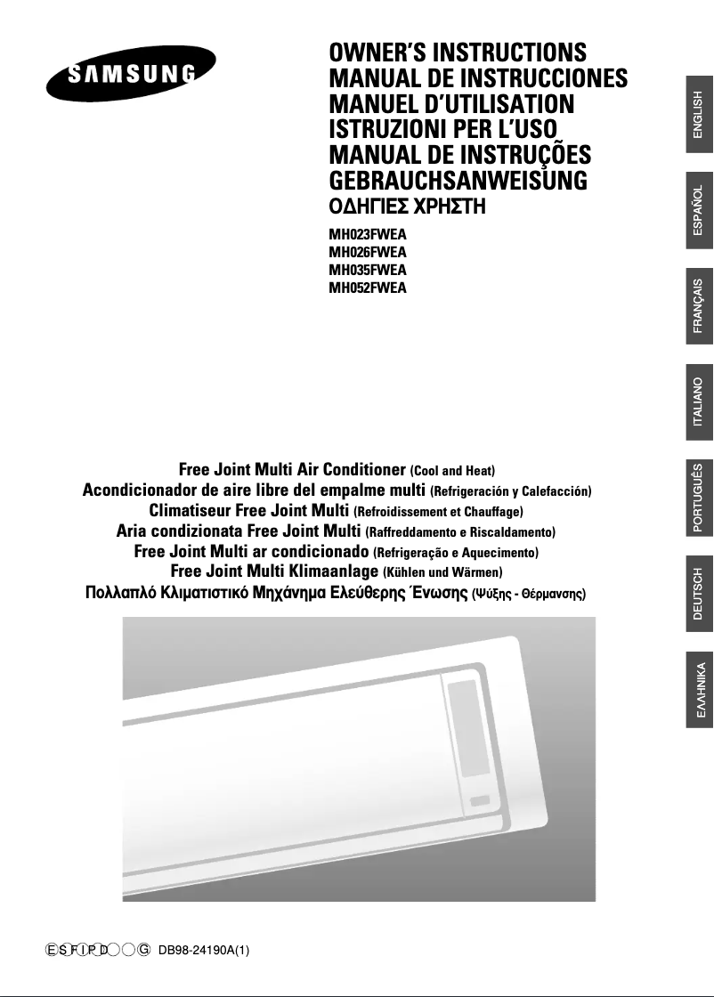 Página 1 del manual Manual de usuario Samsung MH052FWEA