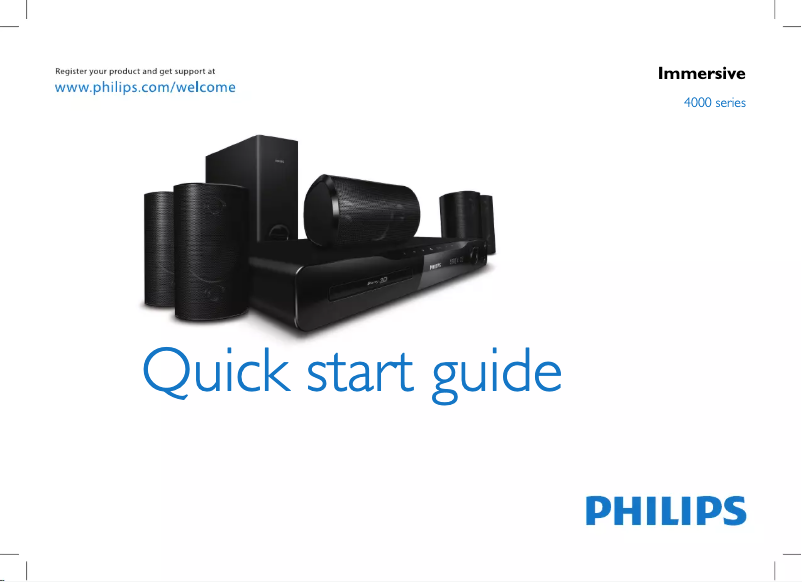 Page n°1 - Manuel utilisateur Philips HTS4561