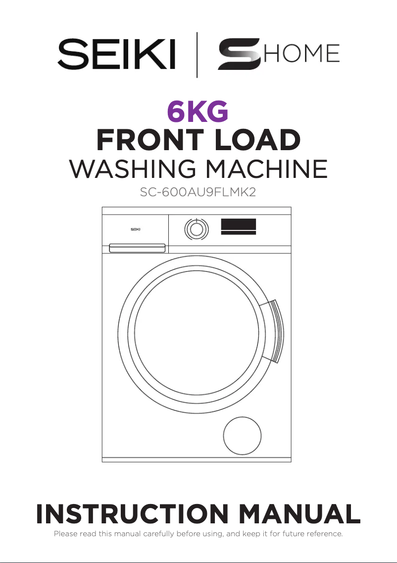 Page 1 de la notice Manuel utilisateur Seiki SC-600AU9FLMK2