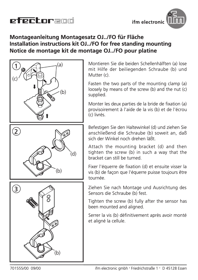 Page 1 de la notice Manuel utilisateur IFM E20967