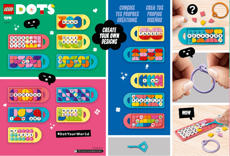 Page 1 de la notice Manuel utilisateur Lego DOTS 41949