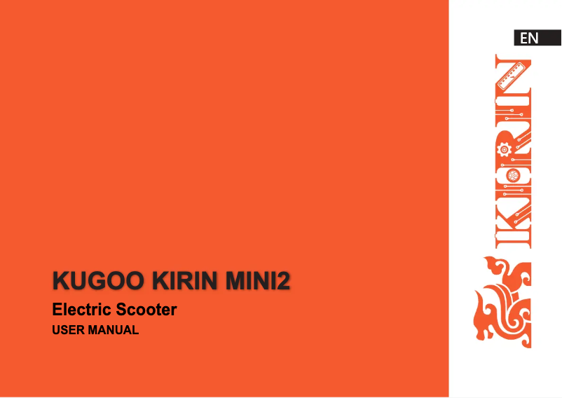 Page 1 of the manual User Manual Kugoo Kirin Mini2