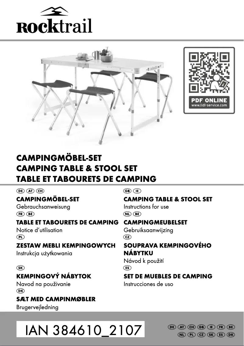 Page 1 de la notice Manuel utilisateur Rocktrail IAN 384610