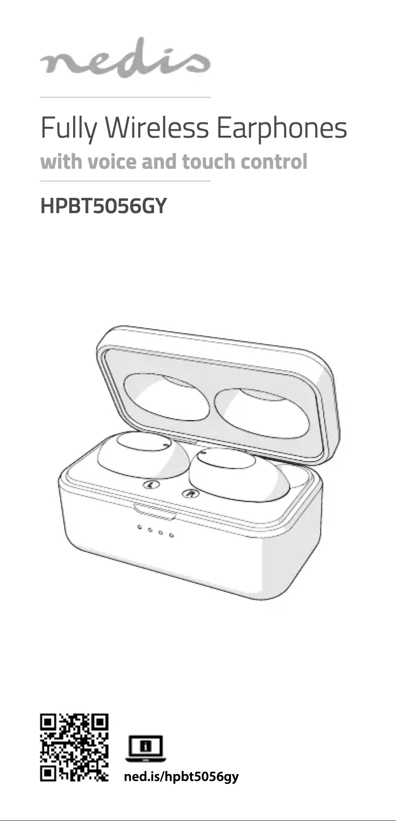 Page 1 de la notice Manuel utilisateur Nedis HPBT5056GY