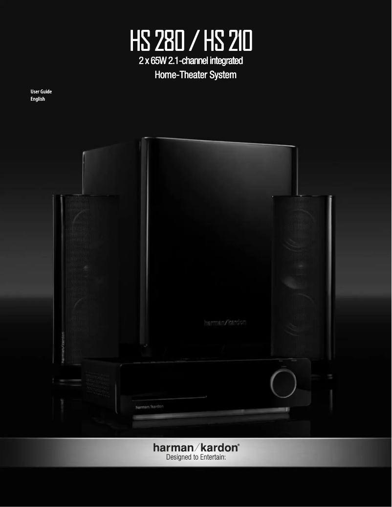 Page 1 de la notice Manuel utilisateur Harman Kardon HS 280