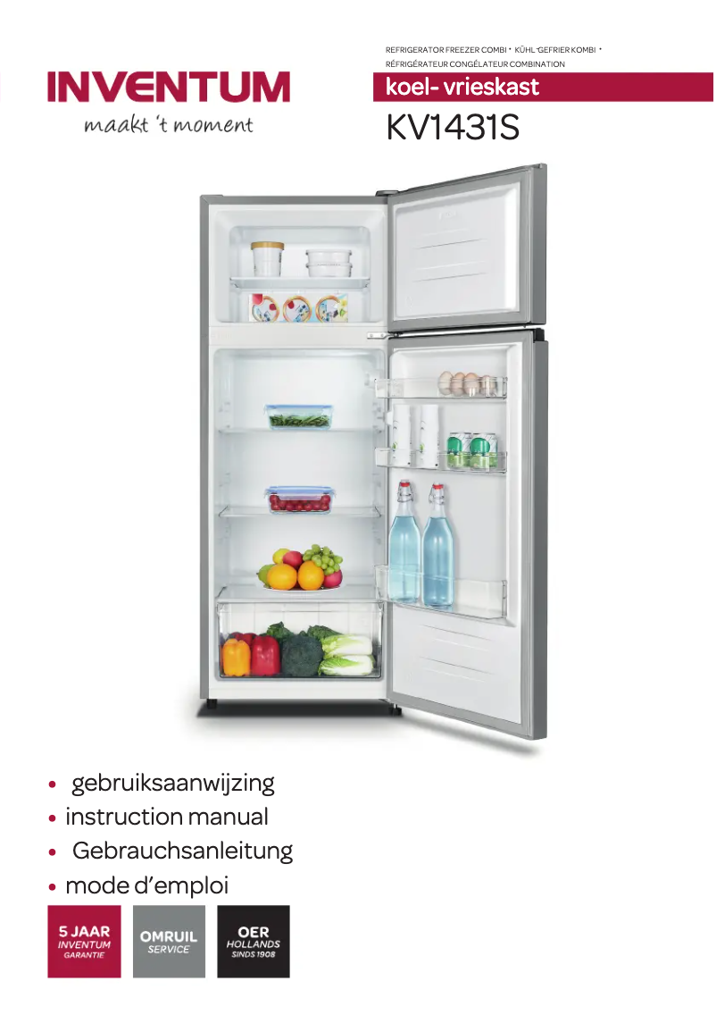 Página 1 del manual Manual de usuario Inventum KV1431S