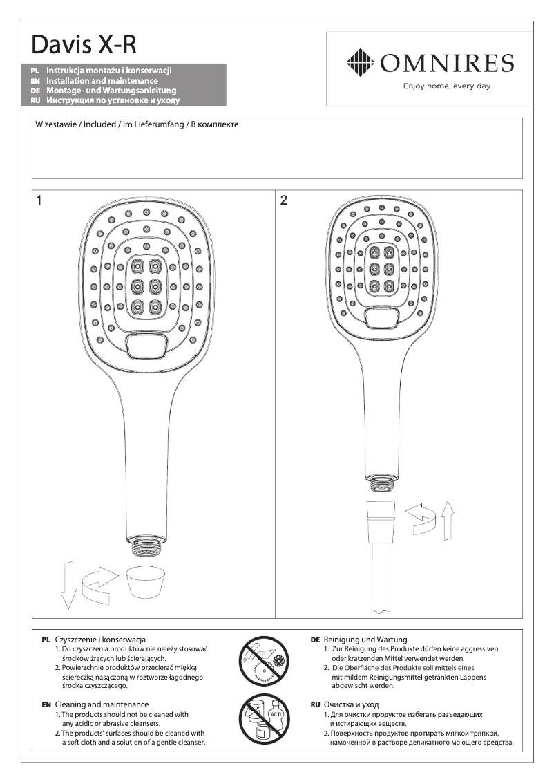 Página 1 del manual Manual de usuario Omnires Davis X-R
