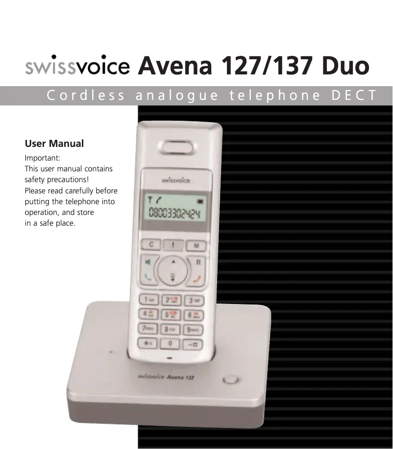 Página nº 1 - Ficha técnica Swissvoice Avena 127