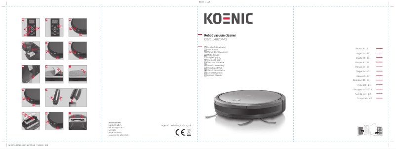 Page 1 de la notice Manuel utilisateur Koenic KRVC 14820 WD