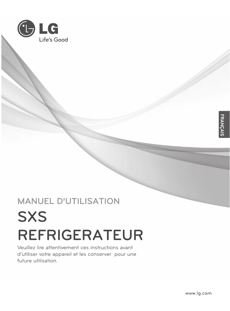 Page 1 de la notice Manuel utilisateur LG GS9267KSAV