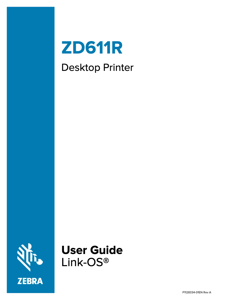 Page 1 de la notice Manuel utilisateur Zebra ZD611D