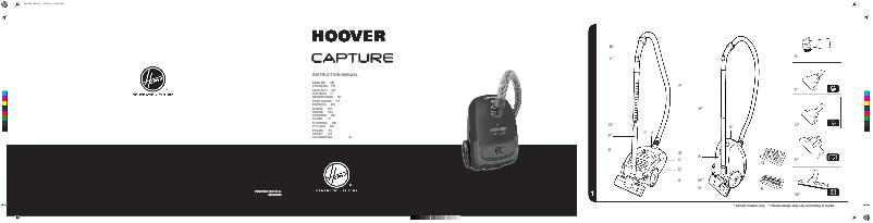 Page 1 de la notice Manuel utilisateur Hoover Capture TCP2105 011