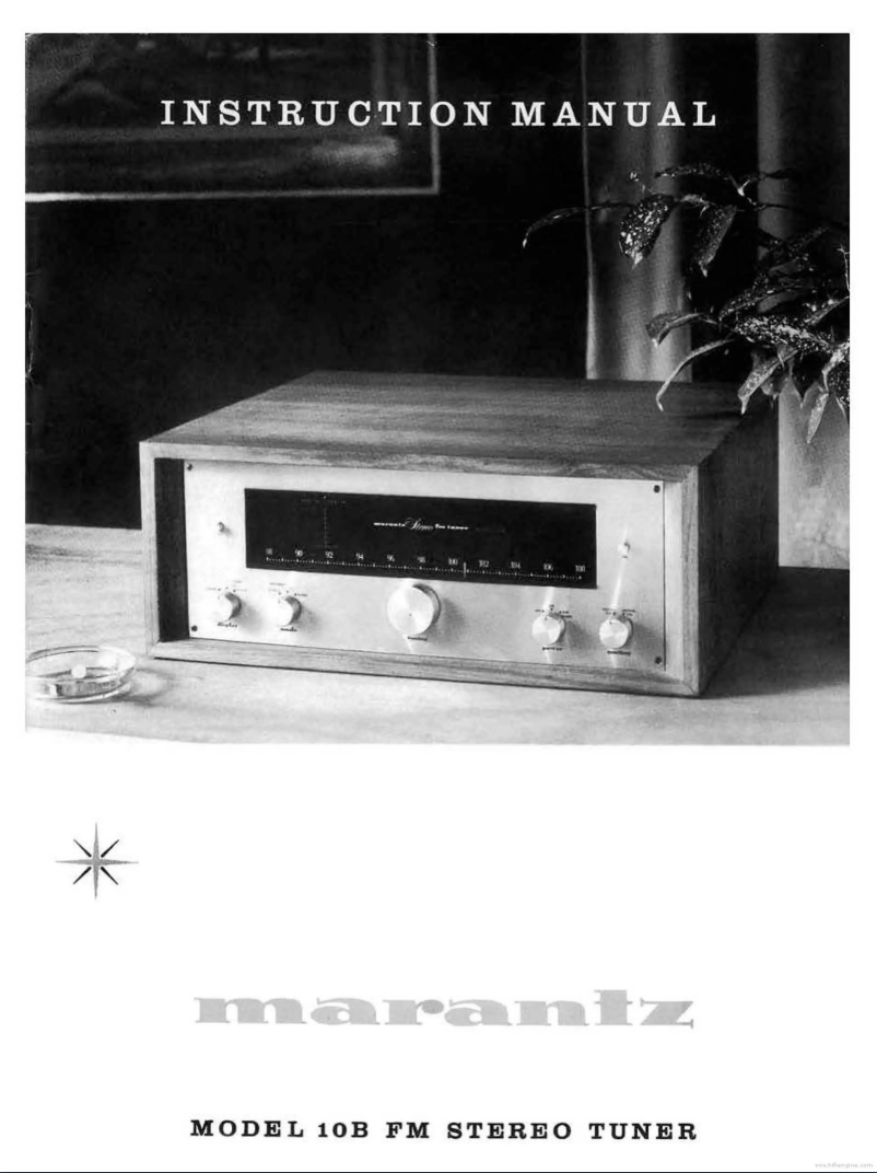 Page 1 of the manual User Manual Marantz Model 10-B