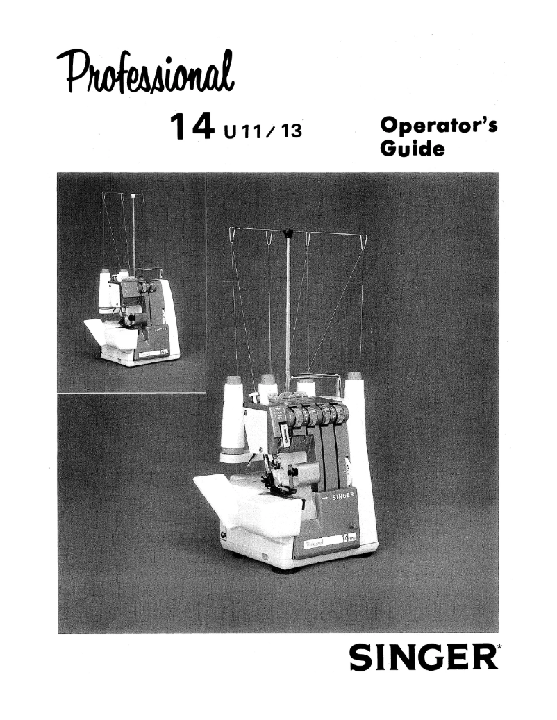 Página 1 del manual Manual de usuario Singer 14U13